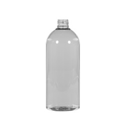 500 ml flacon Basic Round 100% recyclage PET transparent 24.410