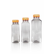 Flacons Juice Square de 100% plastique PET recyclé