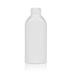 100 ml flacon Basic Oval HDPE blanc 24.410