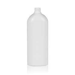 1000 ml flacon Basic Oval HDPE blanc 28.410