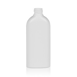 200 ml flacon Basic Oval HDPE blanc 24.410