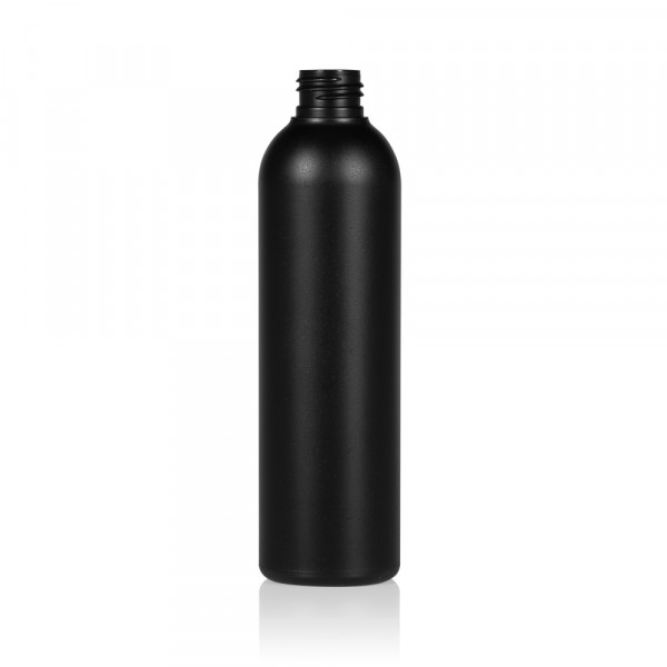 250 ml flacon Basic Round HDPE noir 24.410