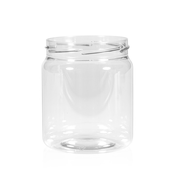 500 ml Clear cylinder PET transparent