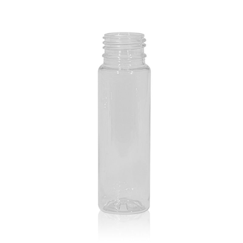 PET flacons : 75 ml juice mini shot transparente PET flacon