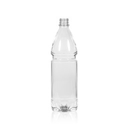 1000 ml flacon Water PET transparent 28PCO